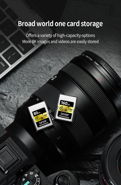 160GB 4K CFexpress A Memory Plus High-Speed Reader