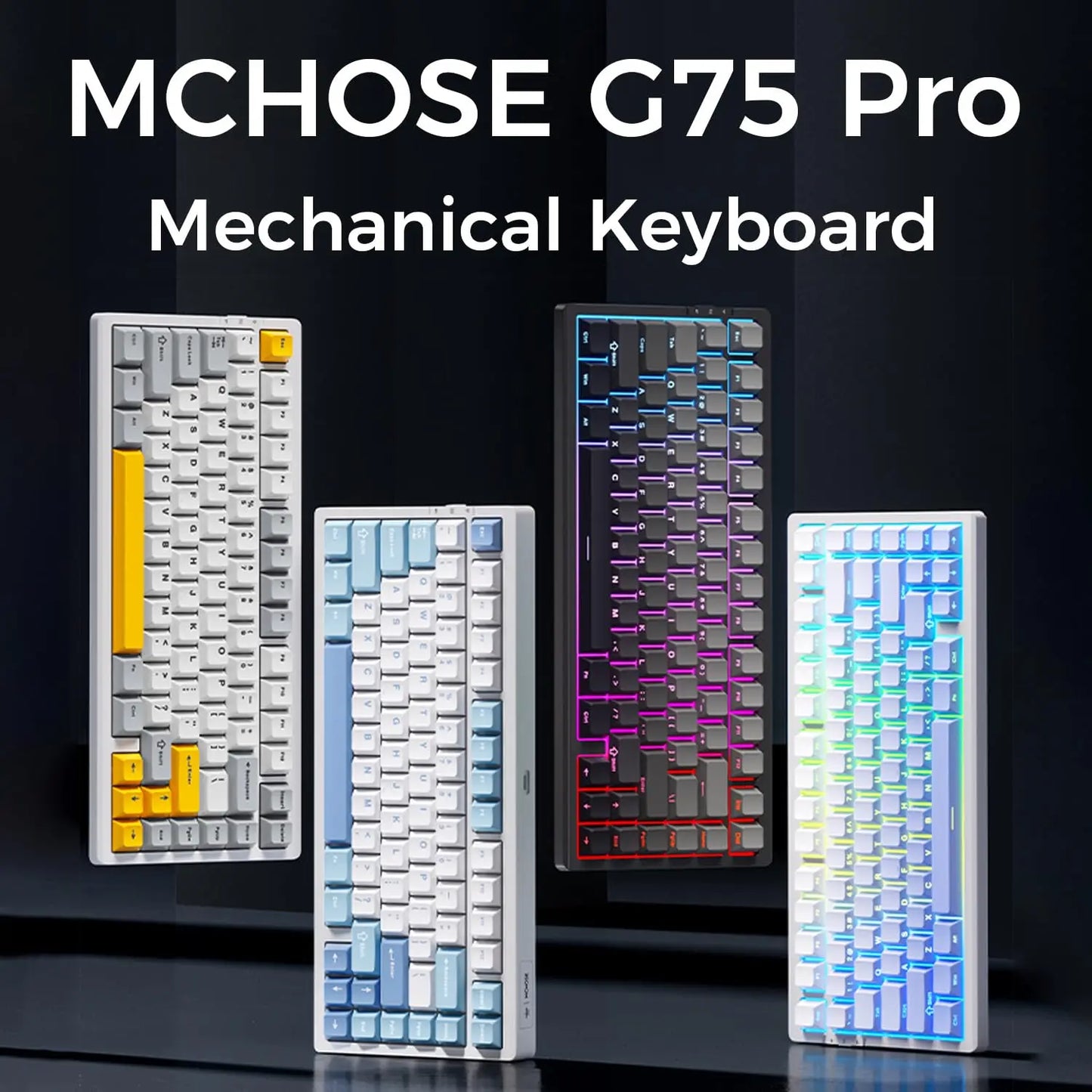 Gasket-Mounted 75% Wireless RGB Keyboard 13A