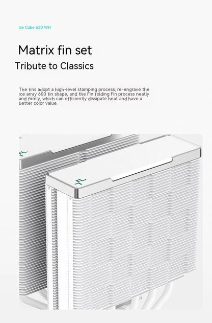 Zero Dark Dual Tower CPU Cooler with 6 Heat Pipes