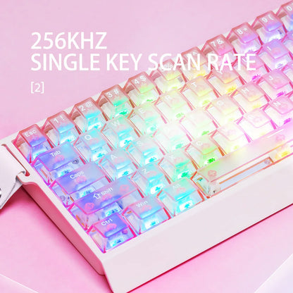 68 Key Mechanical Gaming Keyboard White Quick Trigger