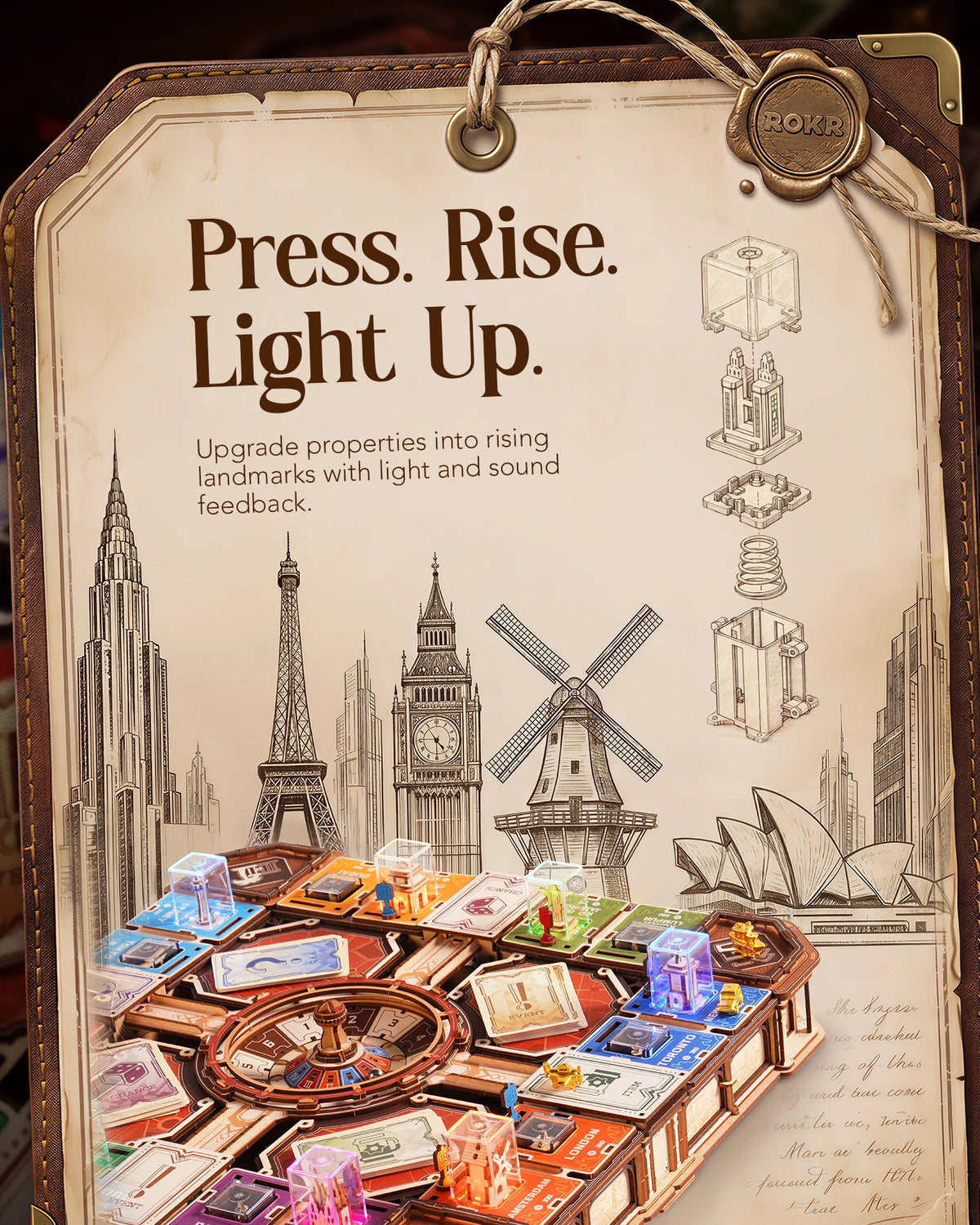 Buildable Strategy Board Game Mechanical Model Kit