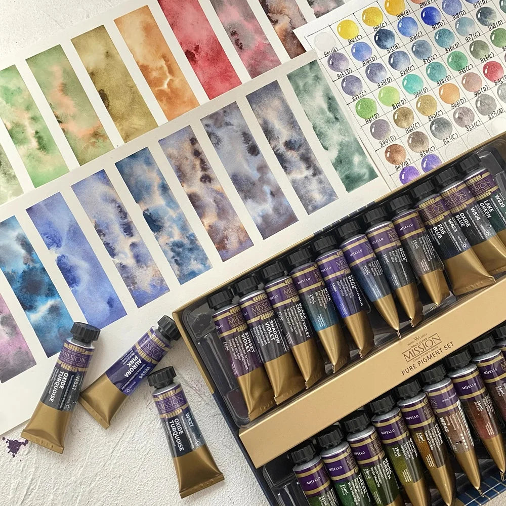 56 Colour Professional Watercolour Paint Set Artist Student