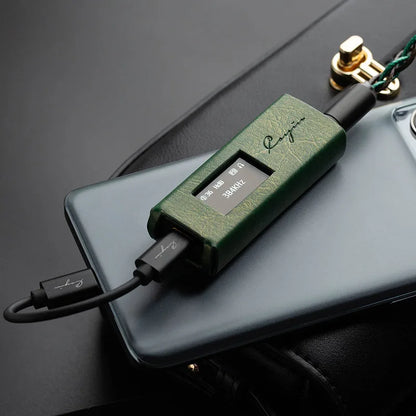Portable Full Balanced 1-Bit DAC Amplifier with Leather Case