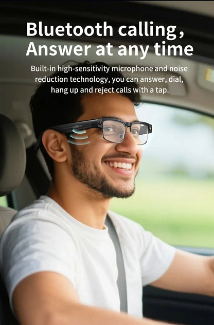 AI Camera Glasses with Bluetooth Translation Function