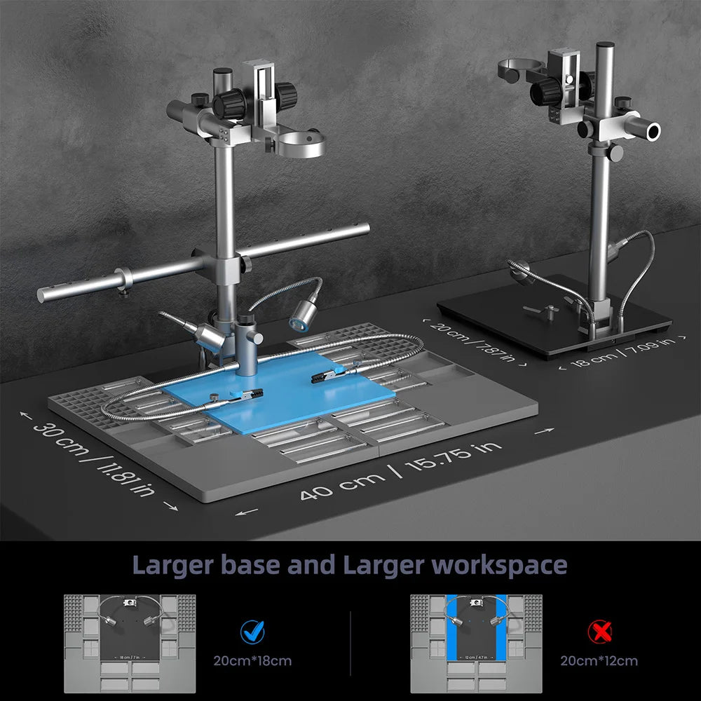 2000X 4K Trinocular Digital Microscope for PCB Soldering