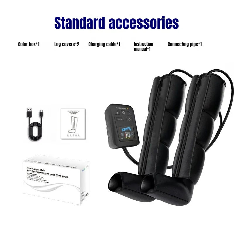 XL Air Compression Leg Massager 4-Chamber Recovery System