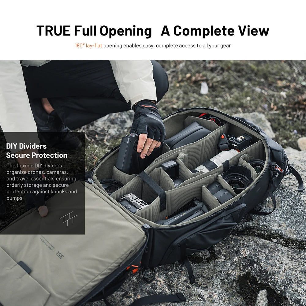 Travel Camera Backpack 25L for Outdoor Photography