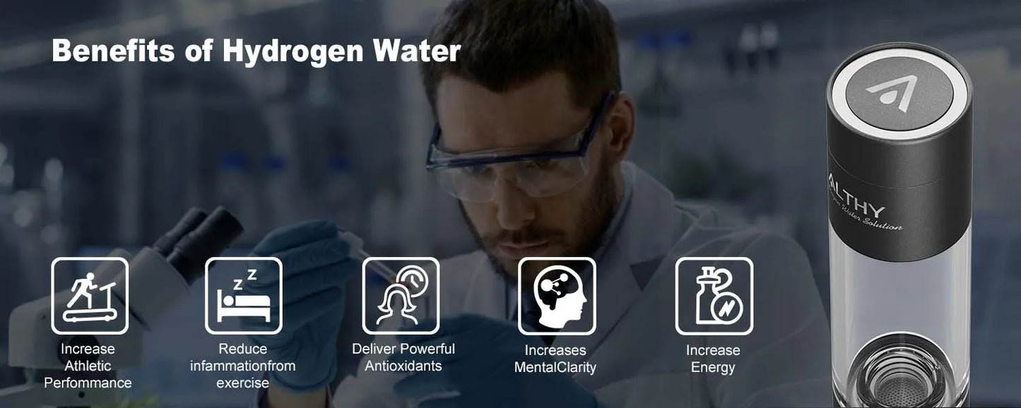 Portable Hydrogen Water Maker DuPont SPE PEM Ionizer