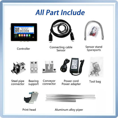 12.7mm Industrial Inkjet Printer with 4.3 Inch Screen and Ink
