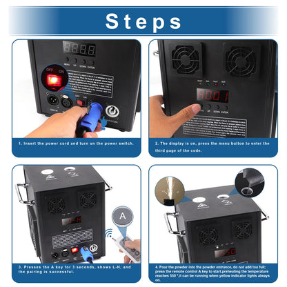 Wireless Cold Spark Firework Machine 700W Party Stage Effect