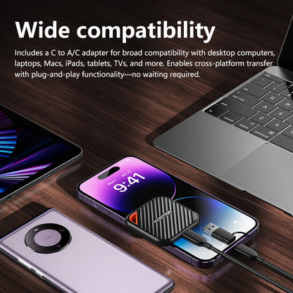 2TB Portable External SSD USB-C High-Speed Storage