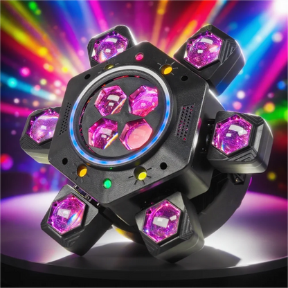Rotating 180W Disco Beam Light with Laser & Flash