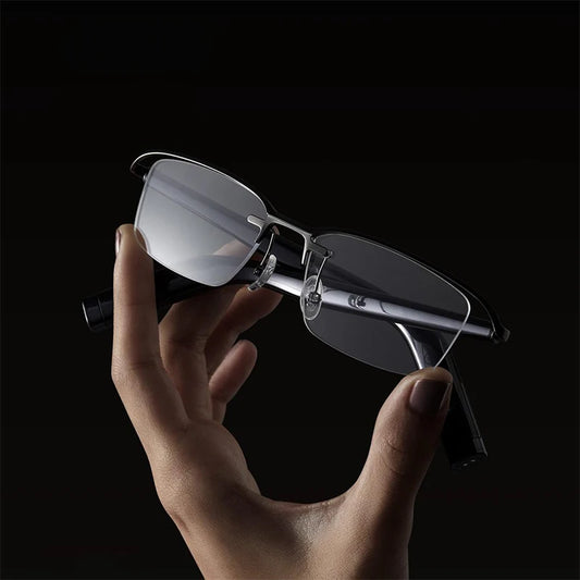 Lightweight Hybrid Brow Bar Glasses with Real Time Audio