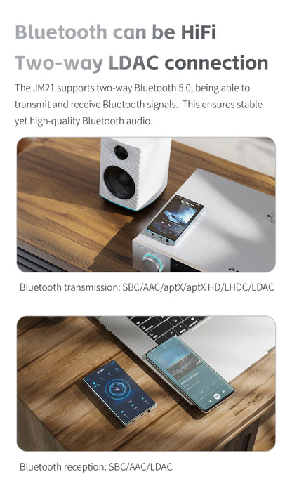 Portable Hi-Res Music Player with Bluetooth WiFi & USB DAC