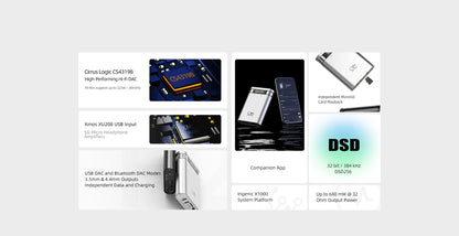 H2 Portable Hi-Res Bluetooth DAC Amp Black