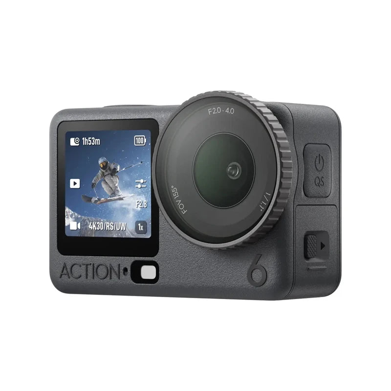 4K Action Camera 1/1.1-Inch Sensor Variable Aperture