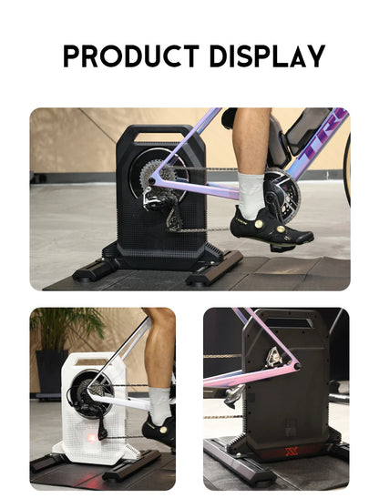Black Direct Drive Smart Bike Trainer 2500W Indoor Cycling