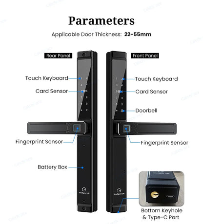 Smart Sliding Gate Lock with APP & RFID