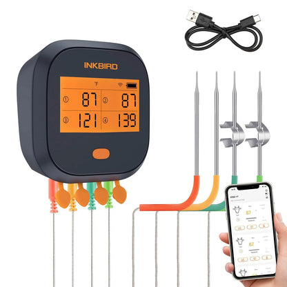 WiFi Meat Thermometer 4-Probe BBQ Digital Thermometer