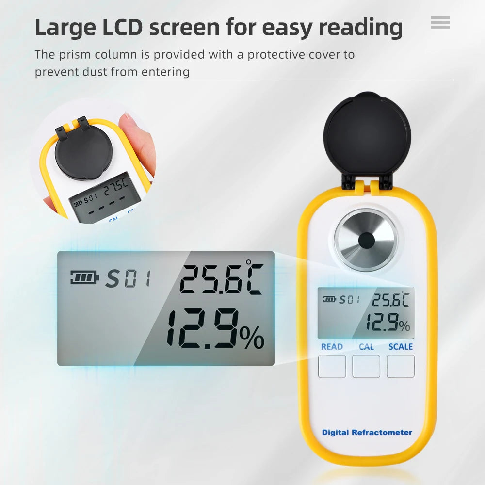 High-Precision Wine Tester Refractometer for Home Brewing