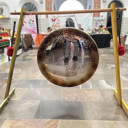 Compact 18 Inch Walking Gong for Healing and Meditation