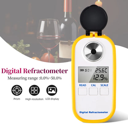 High-Precision Wine Tester Refractometer for Home Brewing