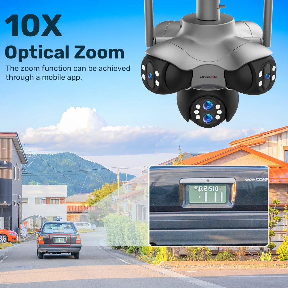 5 Screen Waterproof CCTV Camera Auto Tracking 128GB
