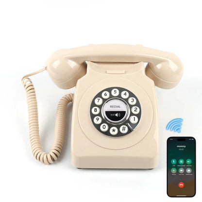 Retro Bluetooth Landline Phone with Speakerphone