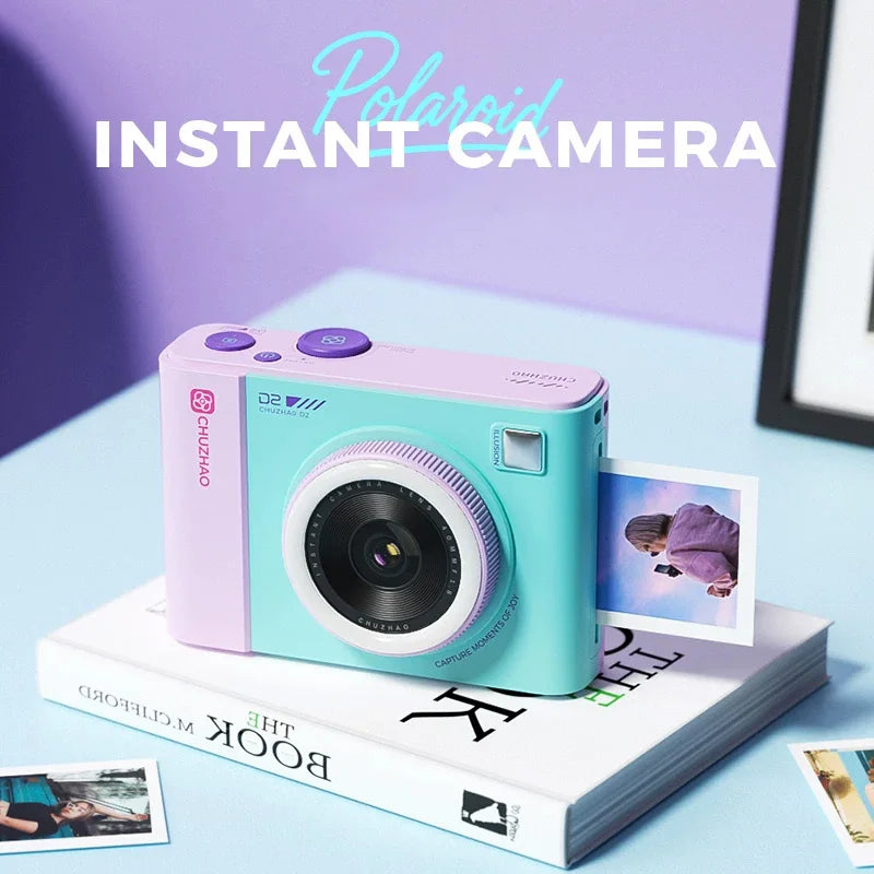 Retro Hybrid Instant Camera 2.8 Inch IPS Screen WiFi Printer