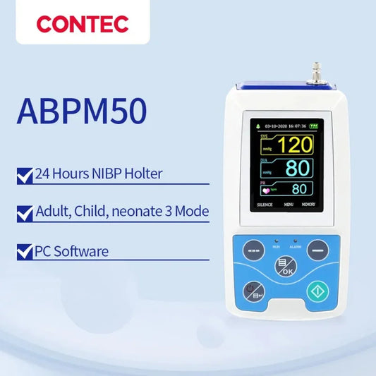 24 Hour BP Monitor with 6 Cuffs and Software