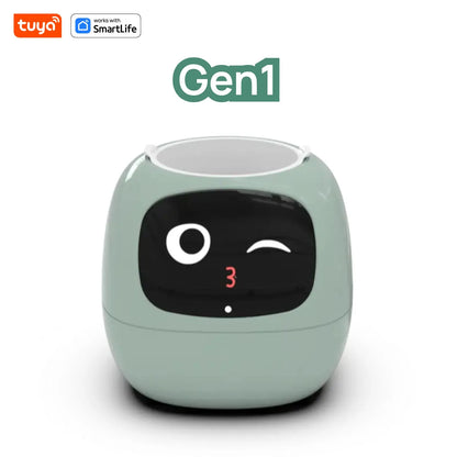 Smart AI Planter Pot with 49 Expressions Green