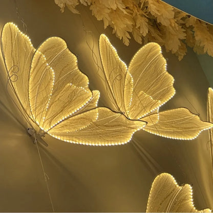Gold Butterfly 60cm LED Wedding Party Ceiling Light