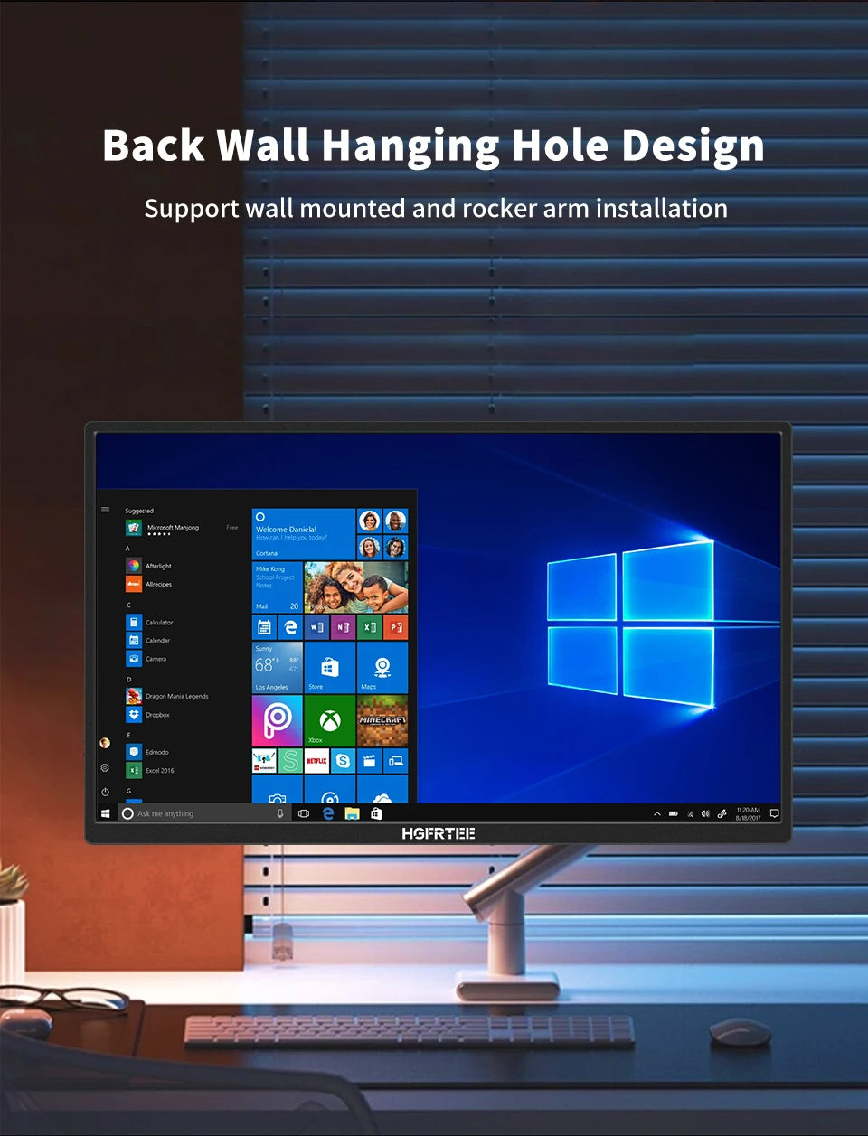 18.5" Portable Monitor with 100Hz HDR IPS Display