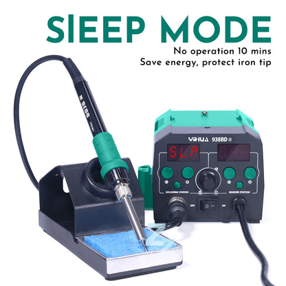 740W Hot Air Rework Soldering Station with LED Lamp