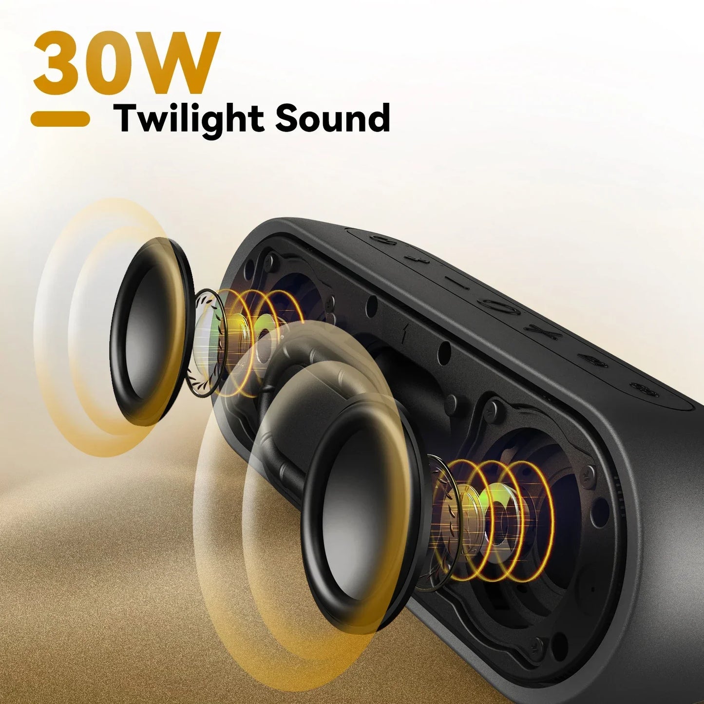 Portable Bluetooth Speaker 30W Waterproof Wireless with 24Hr Playtime