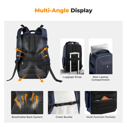 Khaki 22L Waterproof Camera Backpack with Hard Shell