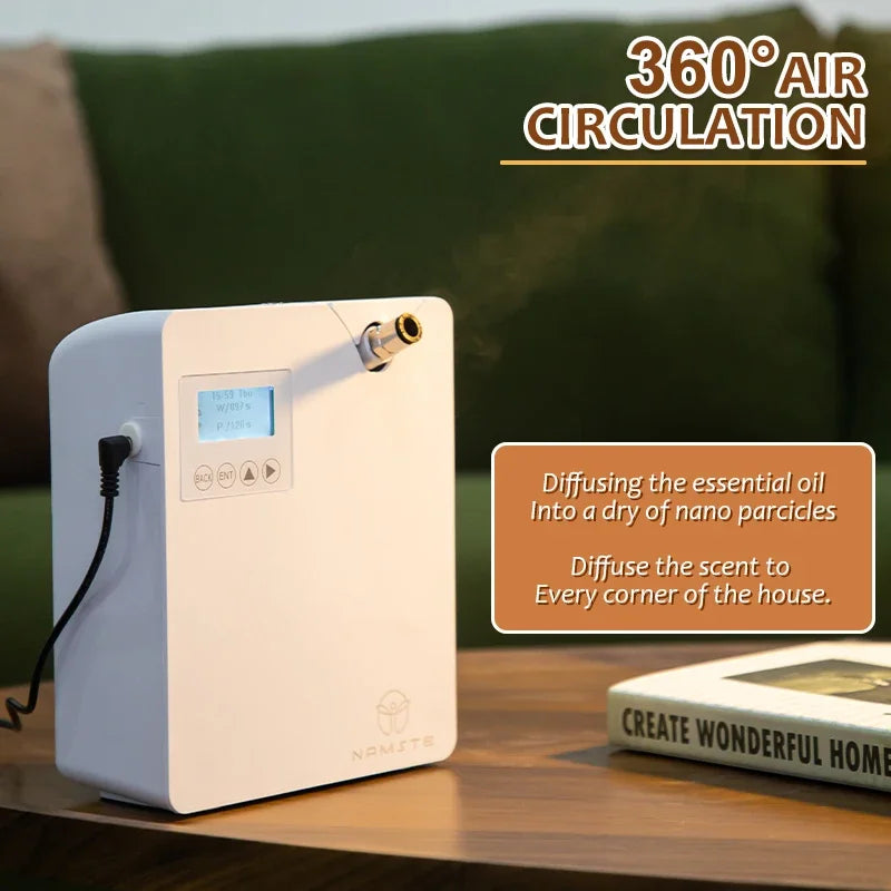 Smart Bluetooth WiFi Essential Oil Diffuser Air Scent Machine Black