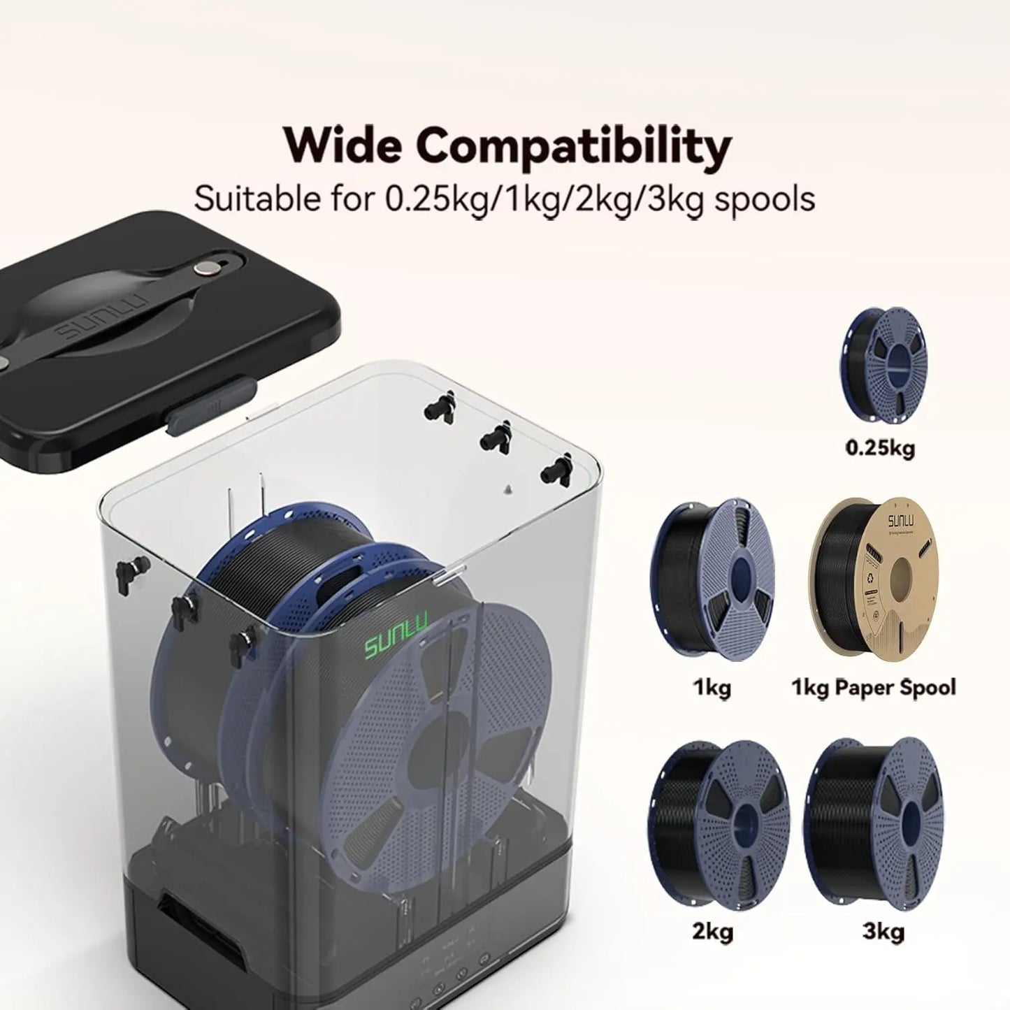 3D Printer Filament Dry Box Smart Temperature Control