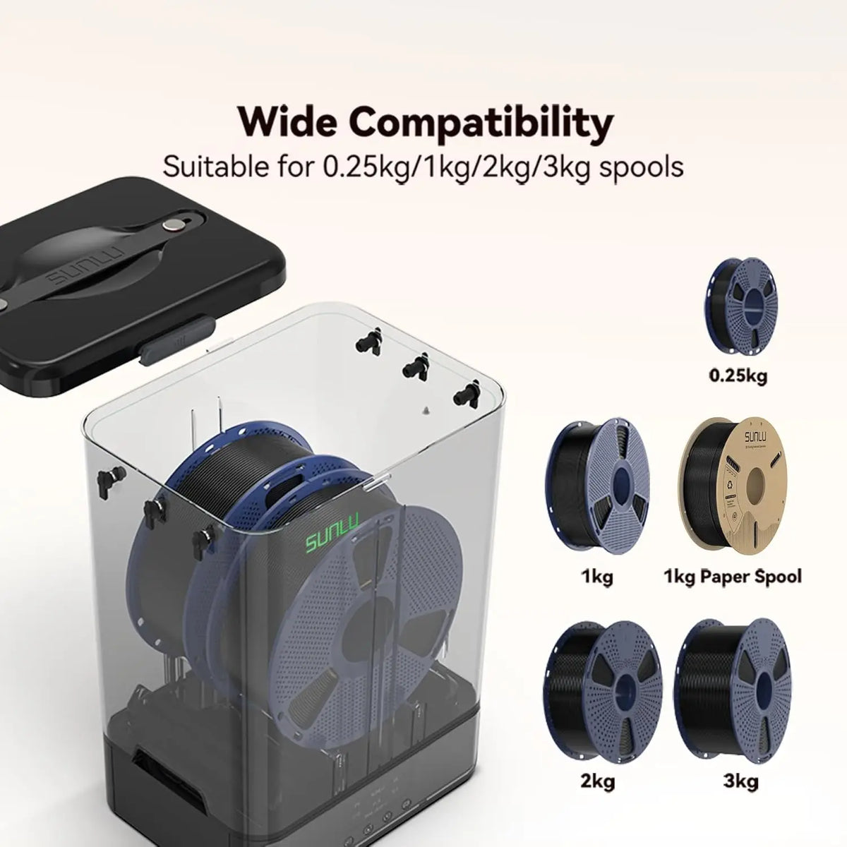3D Printer Filament Dryer 70°C Smart Temperature Control