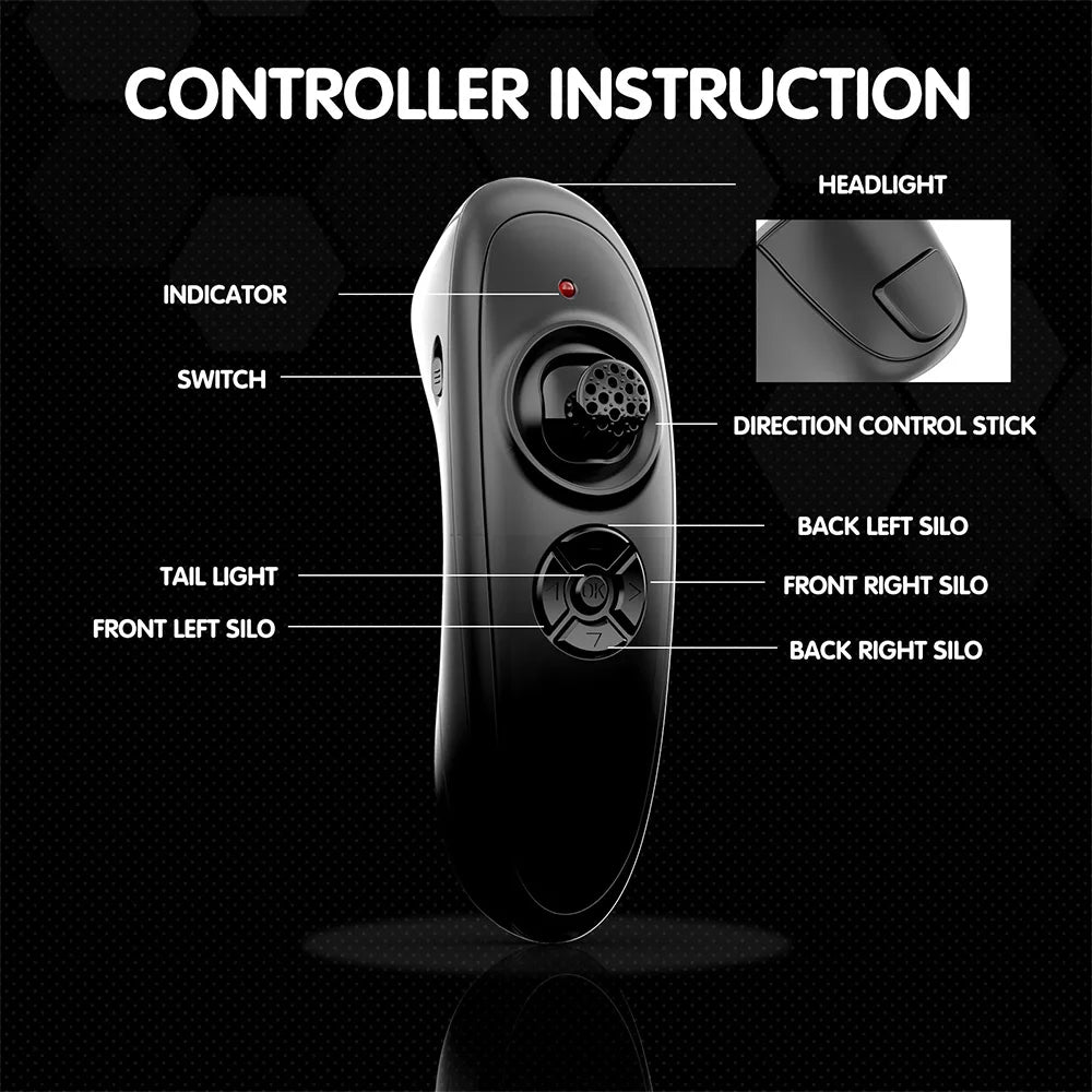GPS Fishing Bait Boat 12000mAh 4 Hoppers 500M