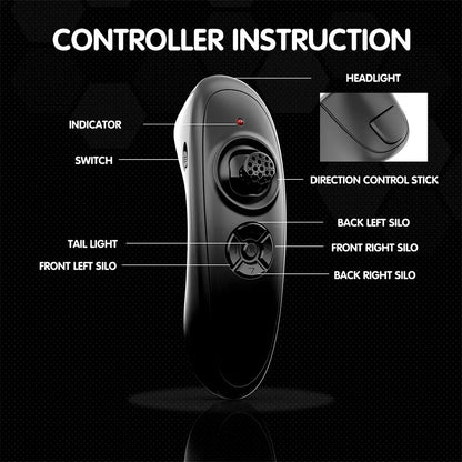 GPS Fishing Bait Boat 12000mAh 4 Hoppers 500M