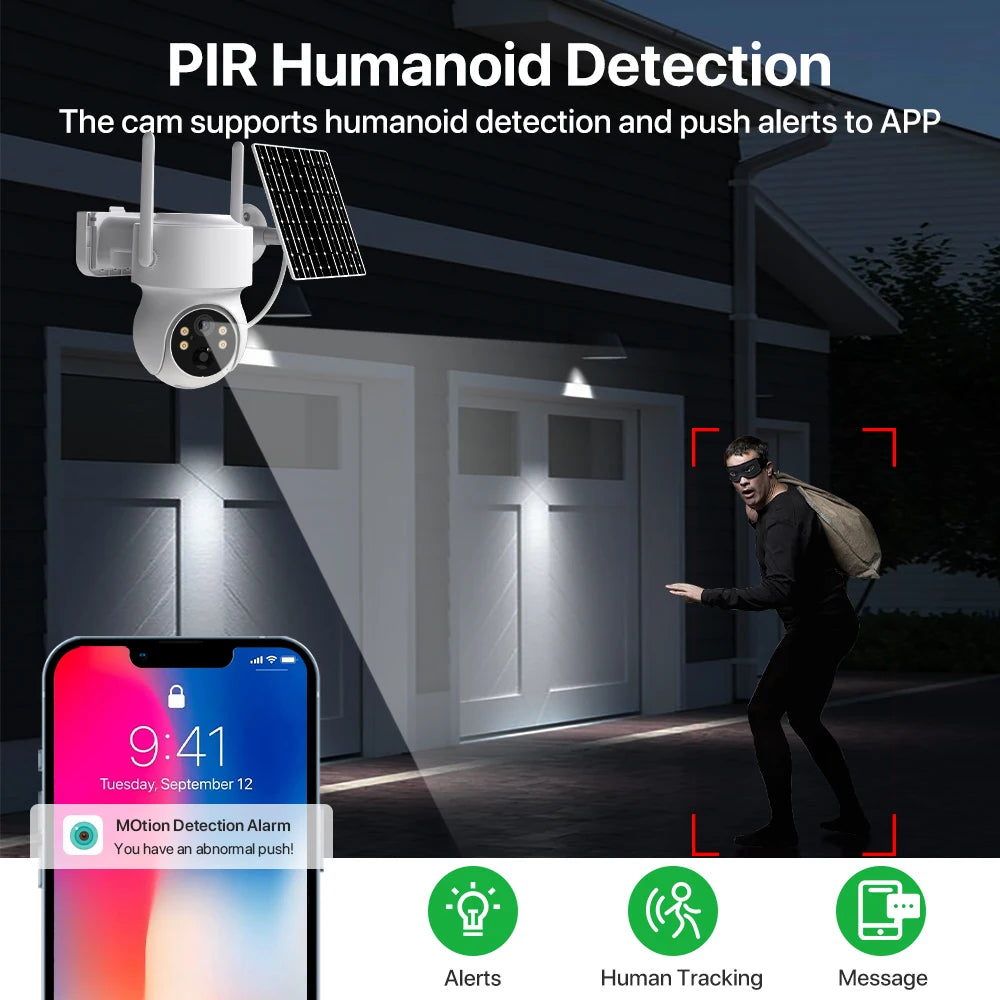 2 Camera 8CH Outdoor WiFi Surveillance Set with 2TB