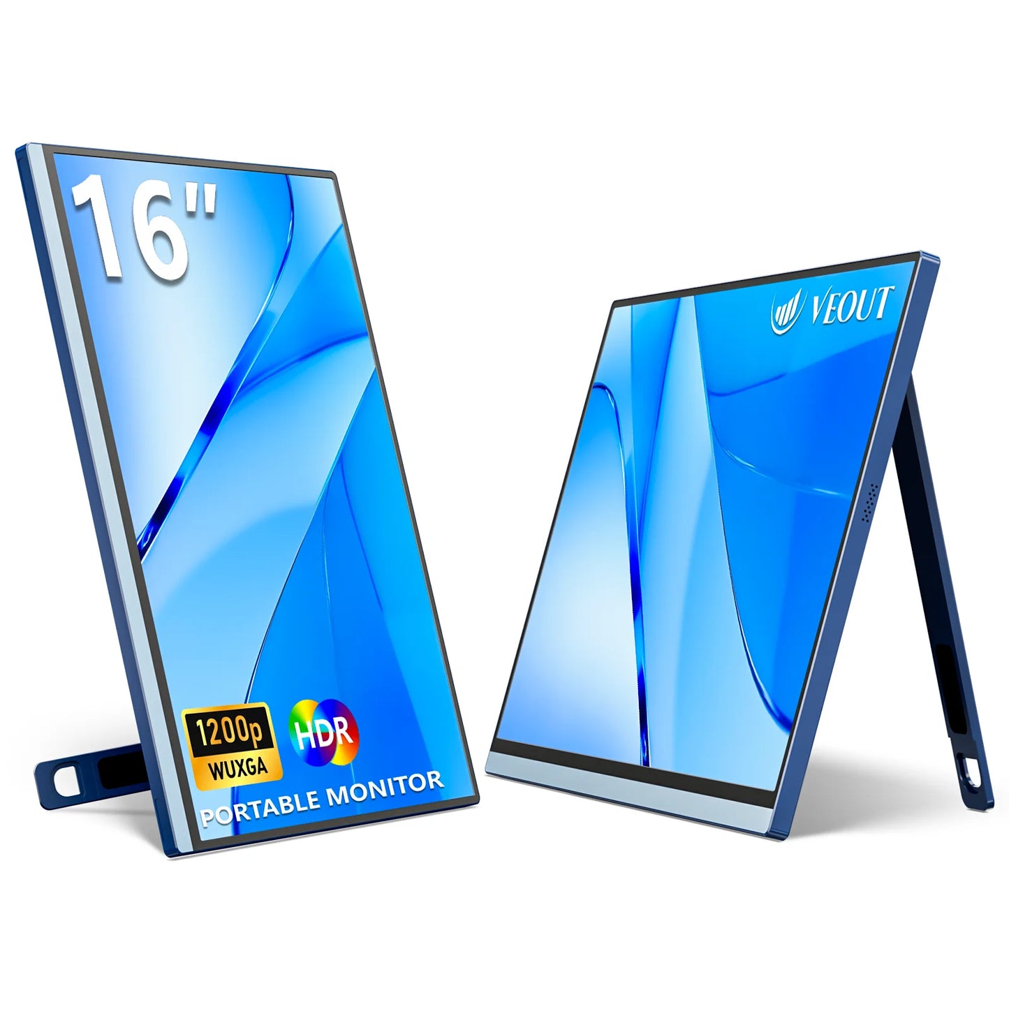 16" Portable Gaming Monitor 1200P IPS Blue