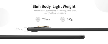 Bluetooth Graphics Tablet 16K Pressure Levels Android Compatible