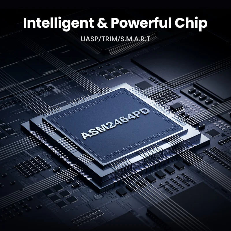 Portable 40Gbps NVMe M2 SSD Enclosure with Cooling Fan