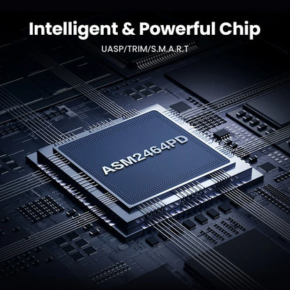 Portable 40Gbps NVMe M2 SSD Enclosure with Cooling Fan