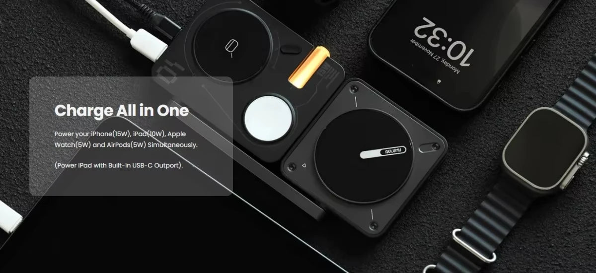 4in1 Foldable Magnetic Wireless Charging Station