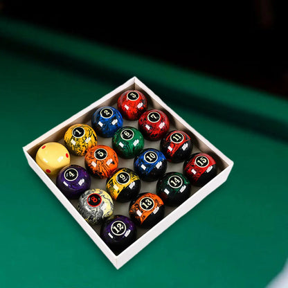 16pc 2.25 Pool Table Balls Complete Set