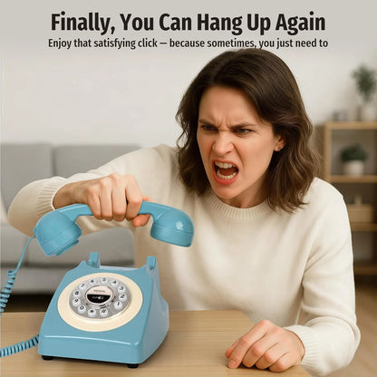 Retro Bluetooth Landline Phone with Speakerphone