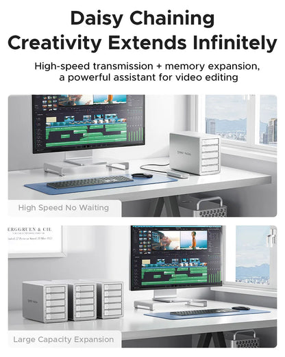 USB C 10Gbps Multi Bay HDD SSD Docking Station